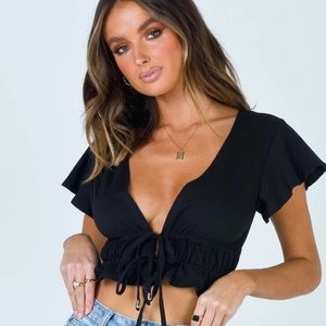 JAMISON REID CROP TOP BLACK